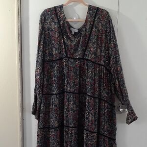 NWOT Gorgeous Long Flowy Floral Boho Dress